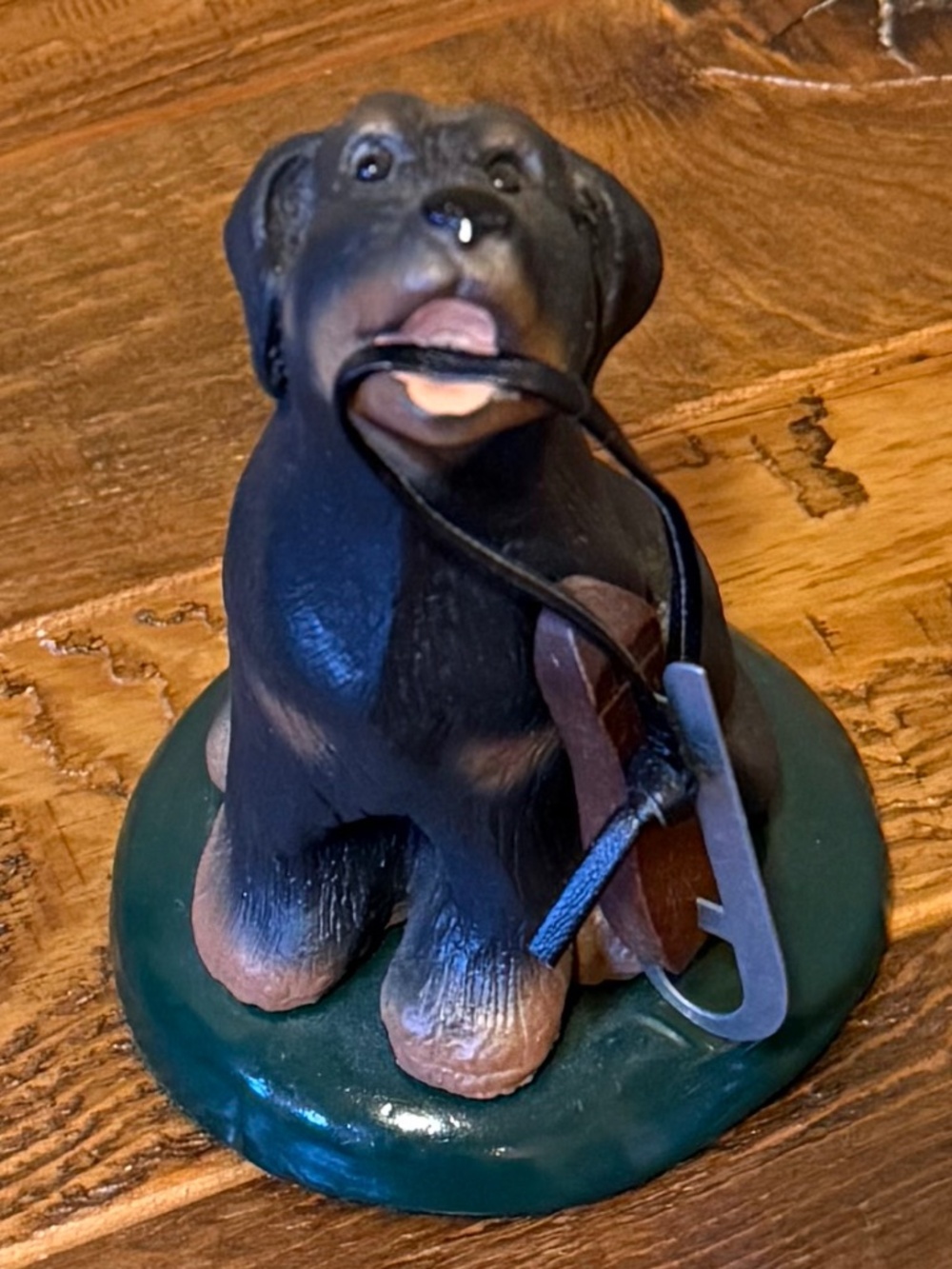 Dog with Ice Skate - Byers' Choice The Carolers Collection